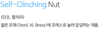 셀프크린칭 너트 내용