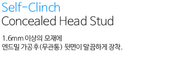 셀프크린칭볼트(전면판용) 내용
