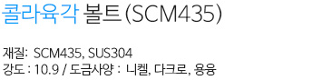 콜라육각볼트(SCM435) 내용